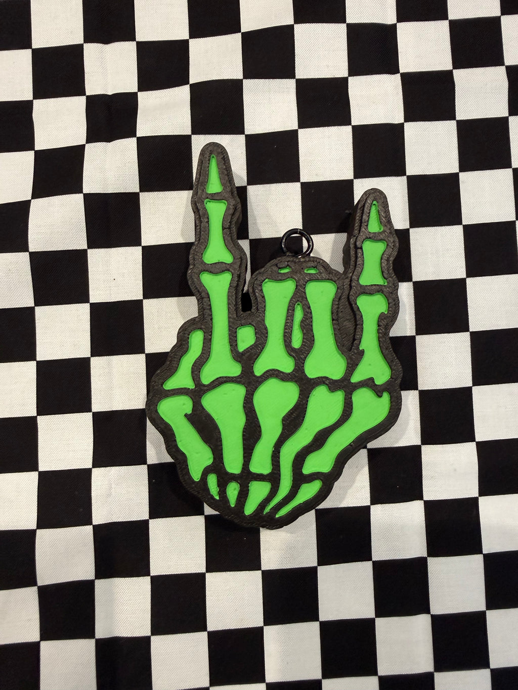 Skeleton Rock Hand Car Freshie