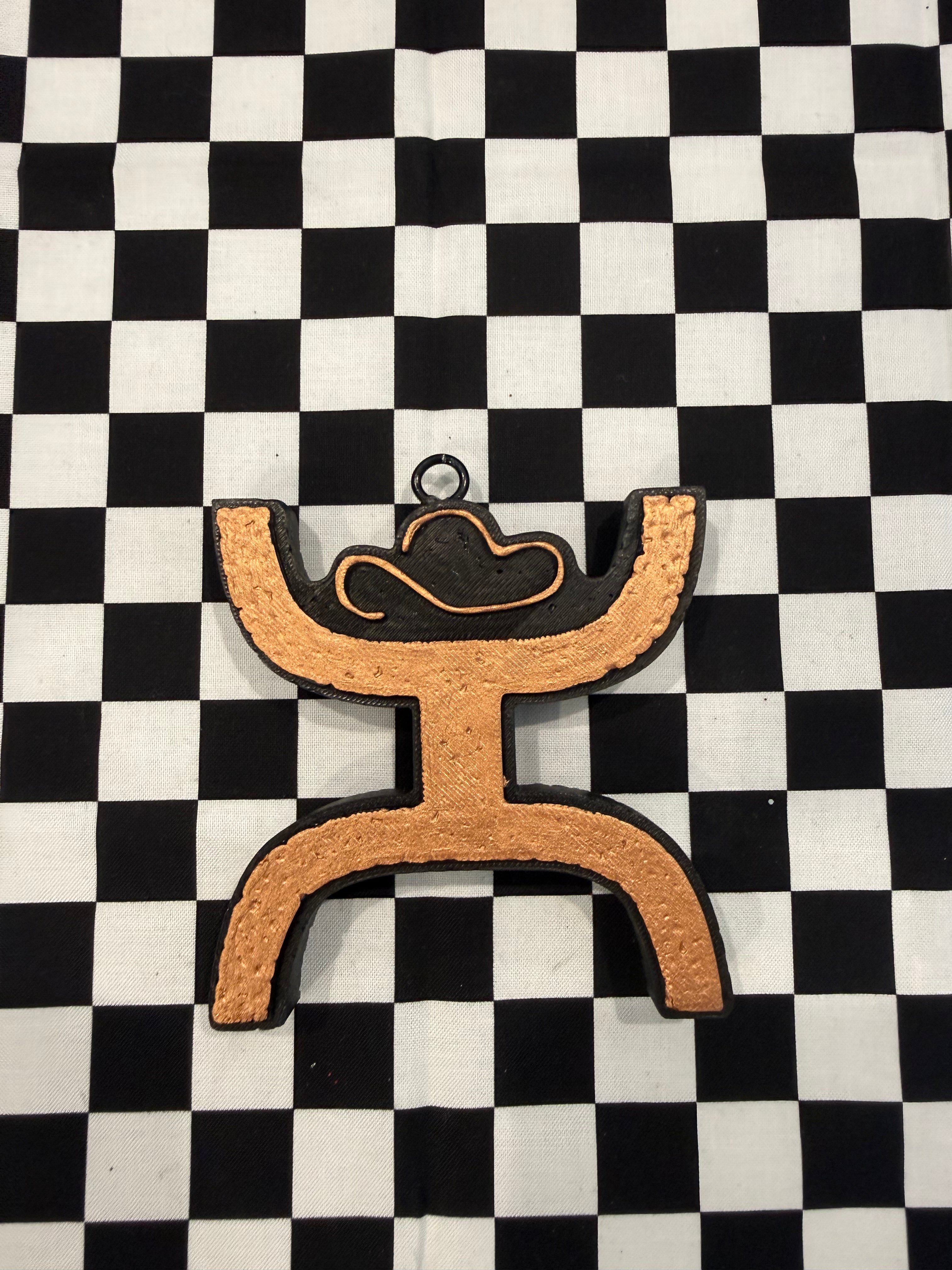 Cow Print Hooey Car Freshie