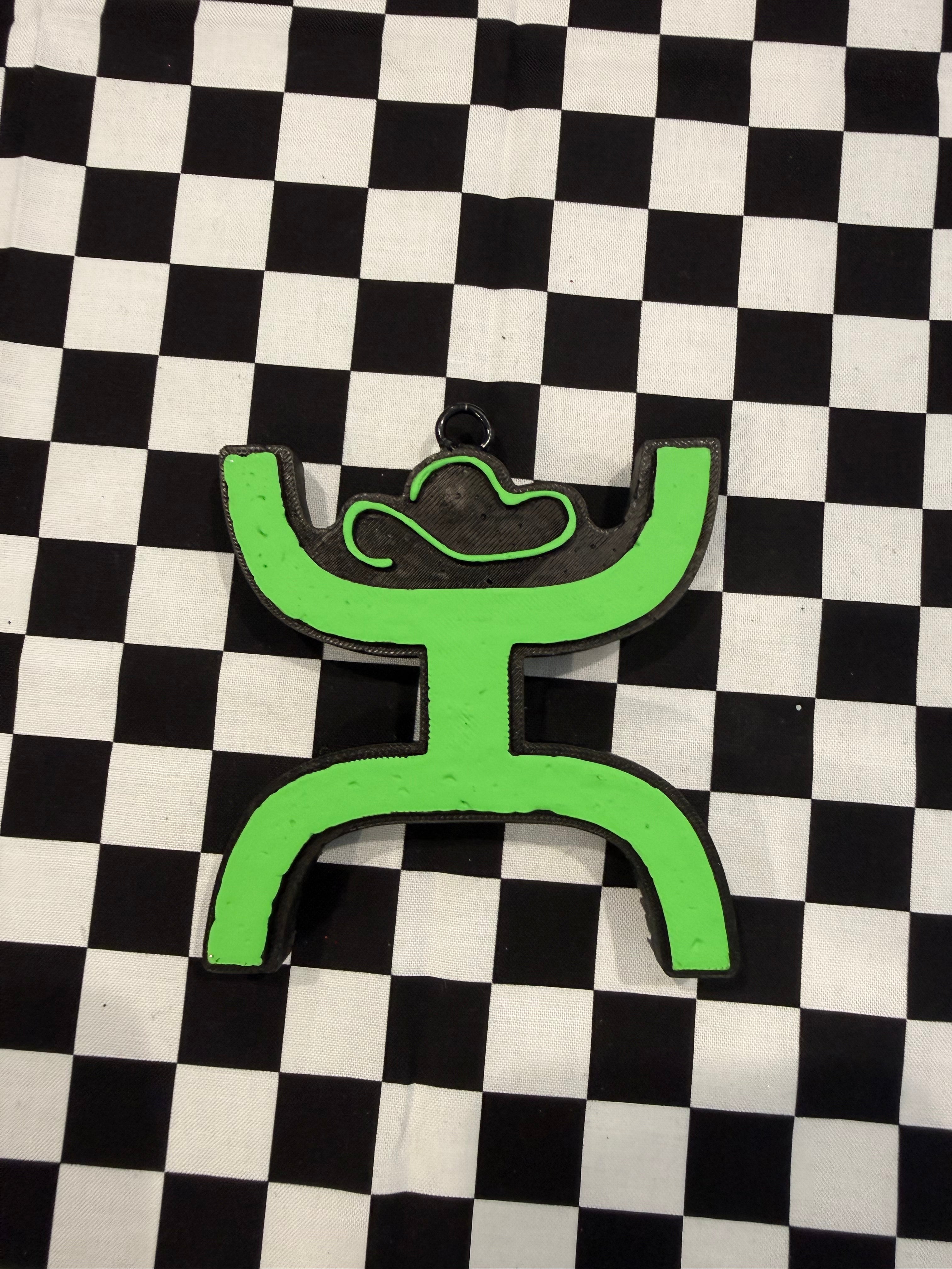 Cow Print Hooey Car Freshie