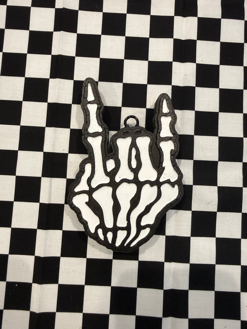 Skeleton Rock Hand Car Freshie