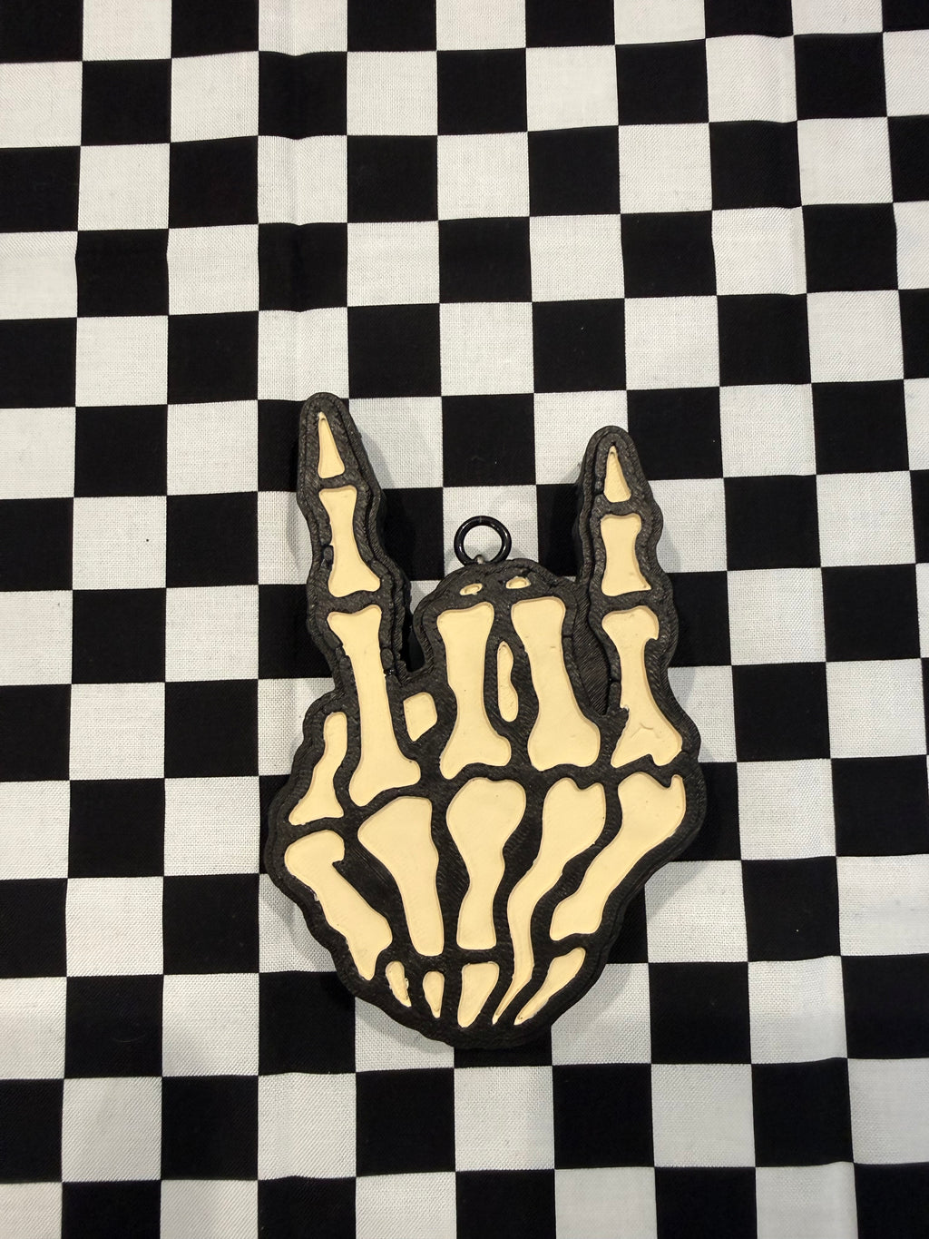 Skeleton Rock Hand Car Freshie