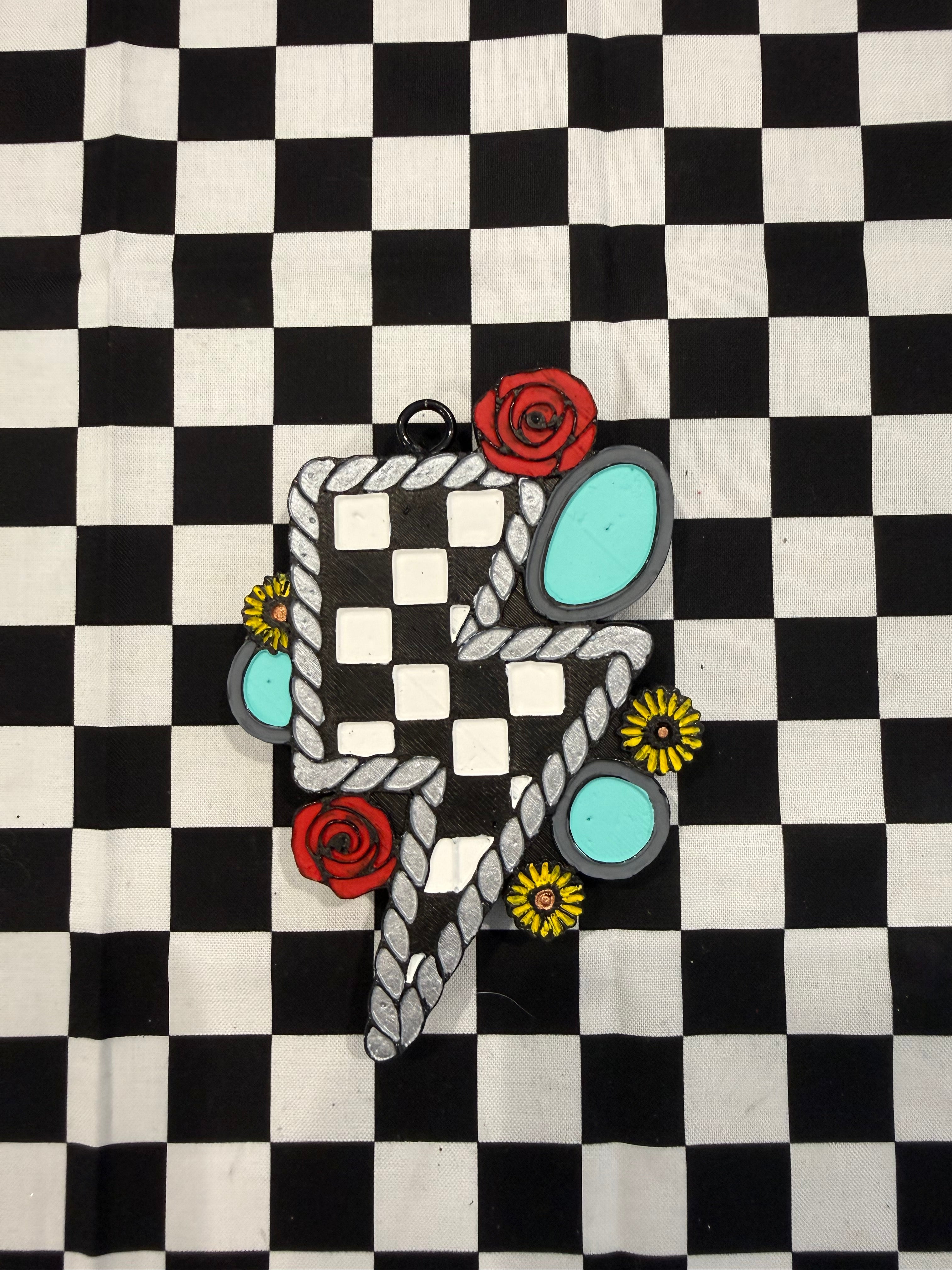 Western Checkered Car Freshie