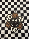 Lightning Smiley Flower Car Freshie