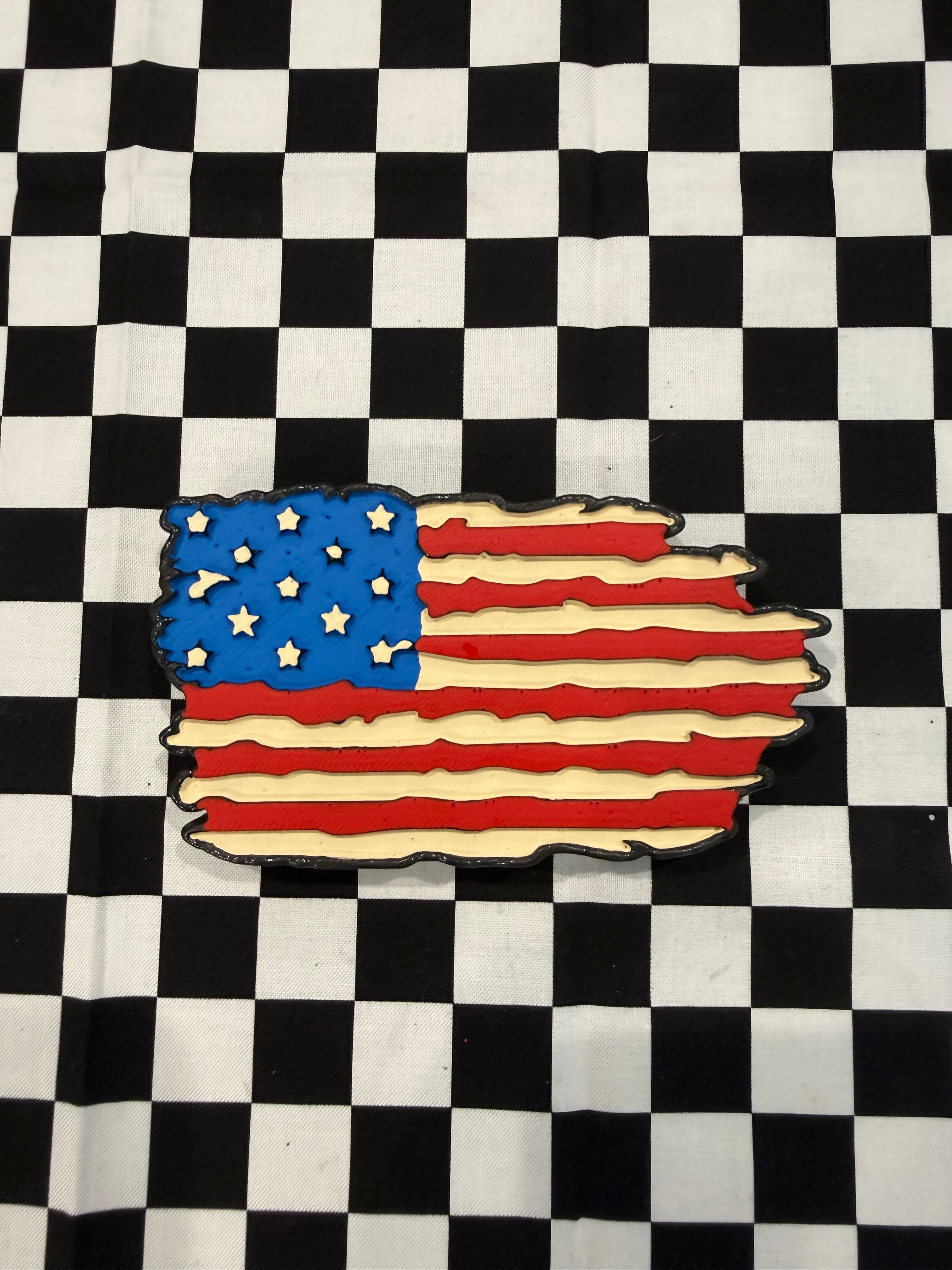 American Flag Car Freshie