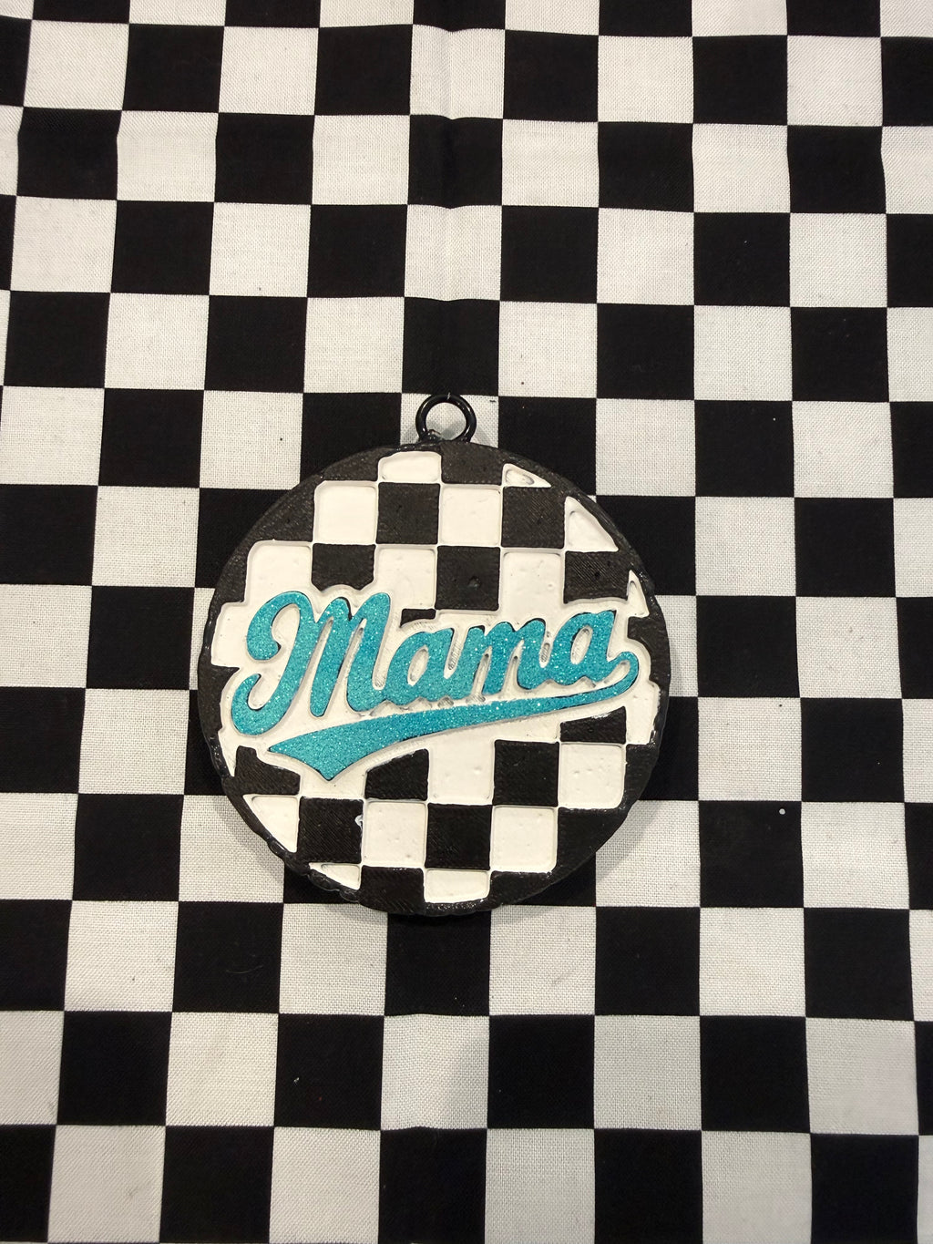 Mama Checkered Car Freshie