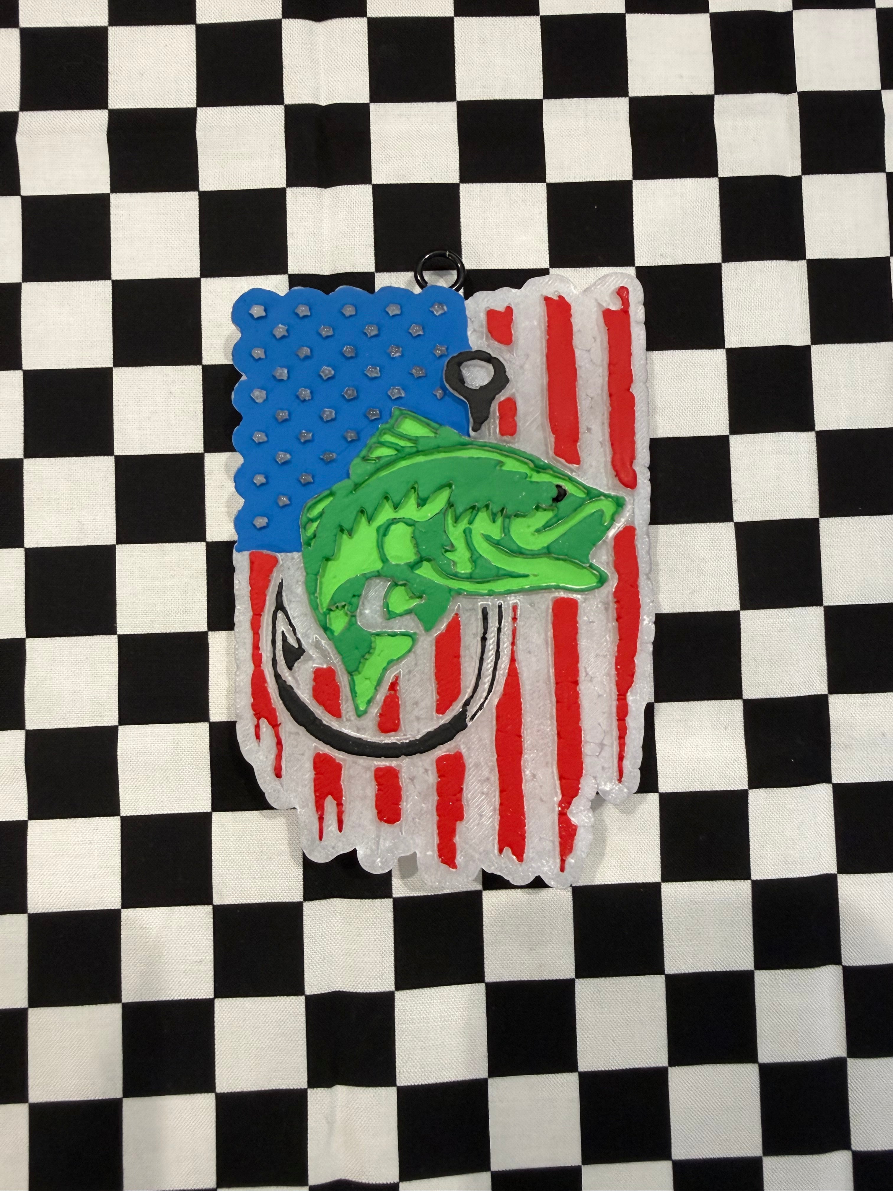 American Flag Car Freshie