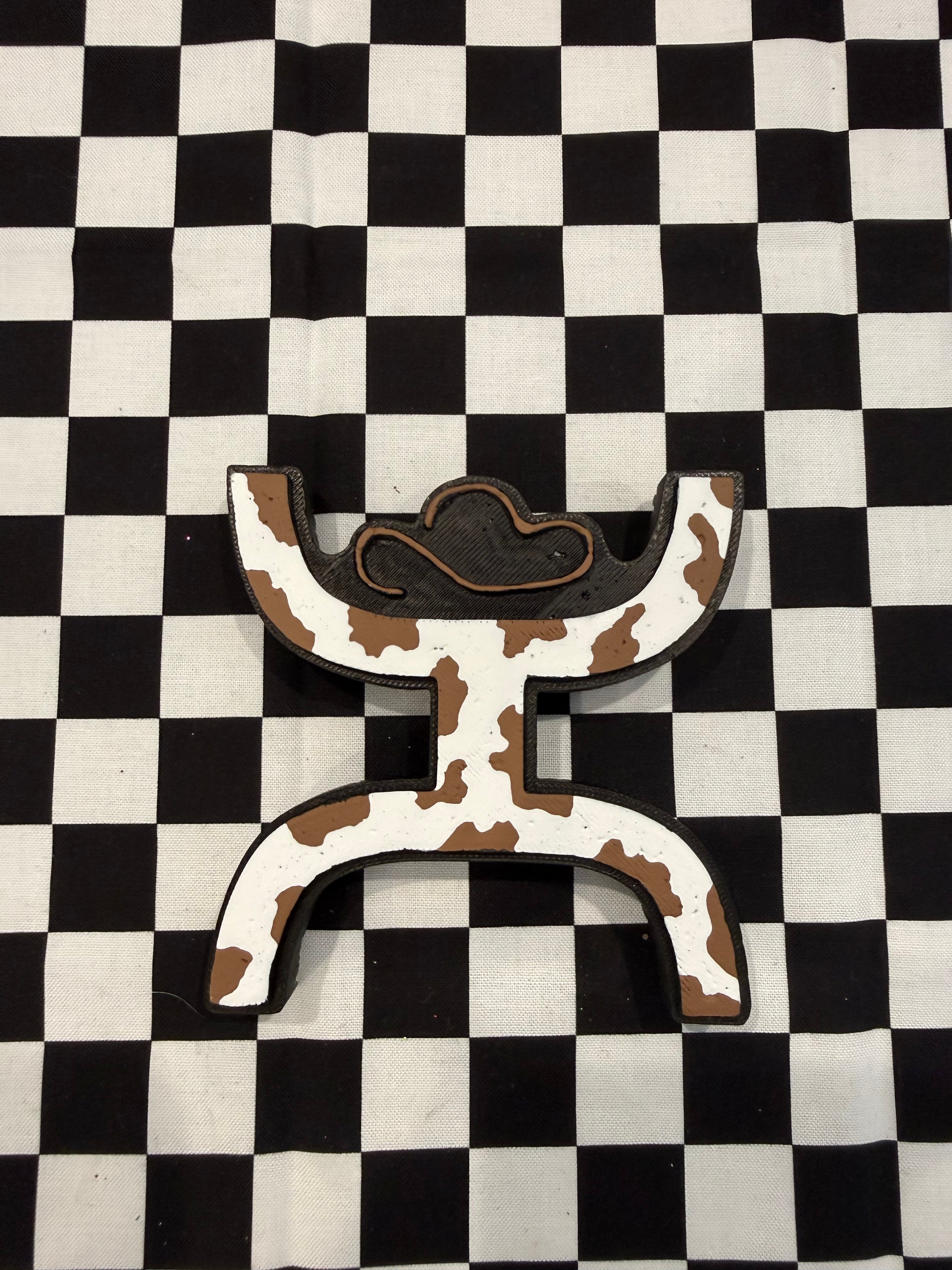Cow Print Hooey Car Freshie