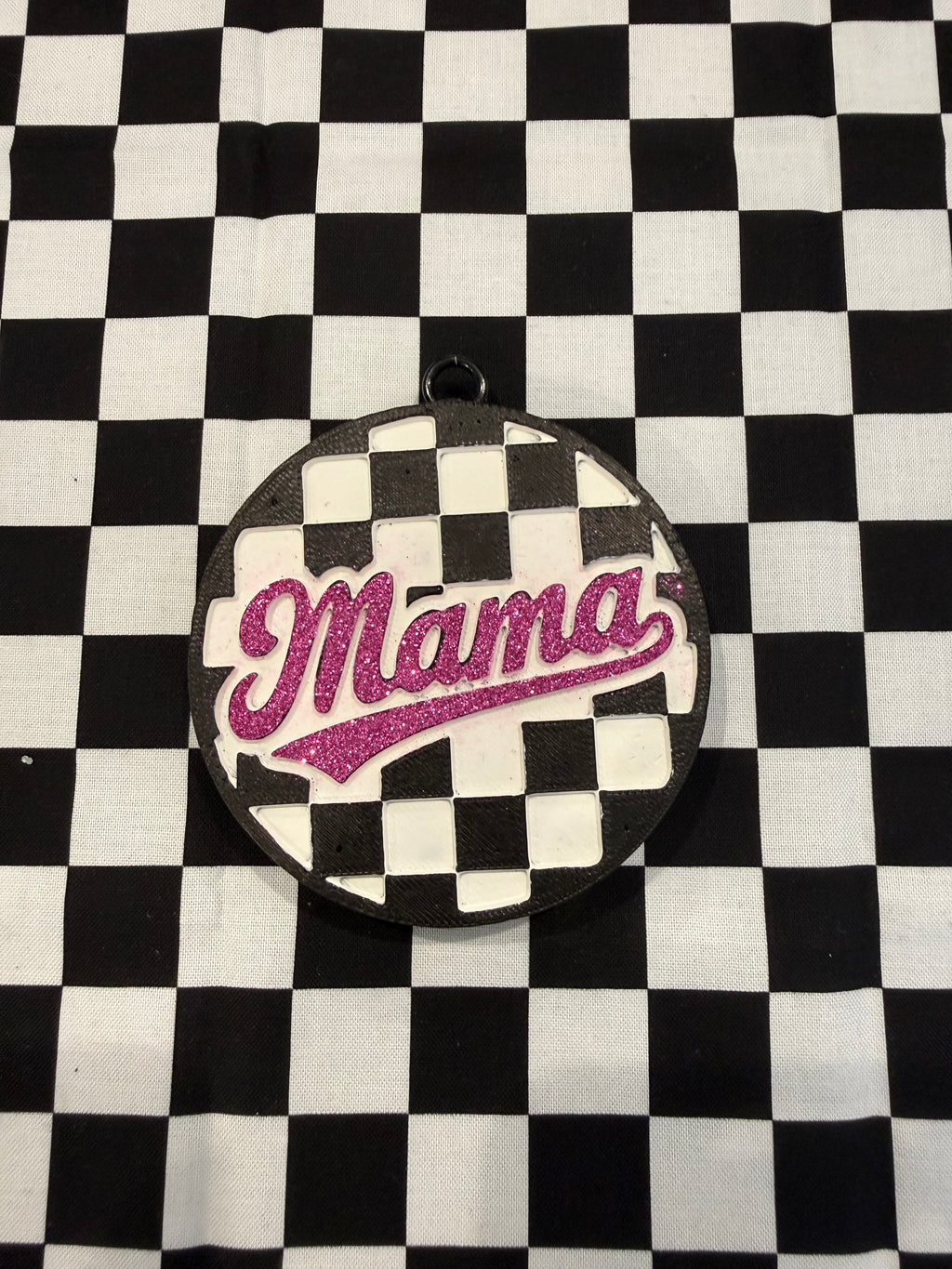 Mama Checkered Car Freshie